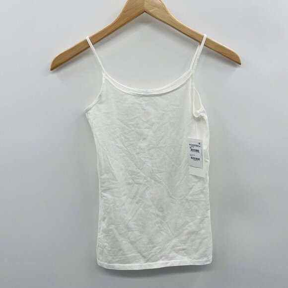 Nordstrom Youth Girls Size Large 10/12 Long Camisole Tank Top in White 2367 - Picture 2 of 8